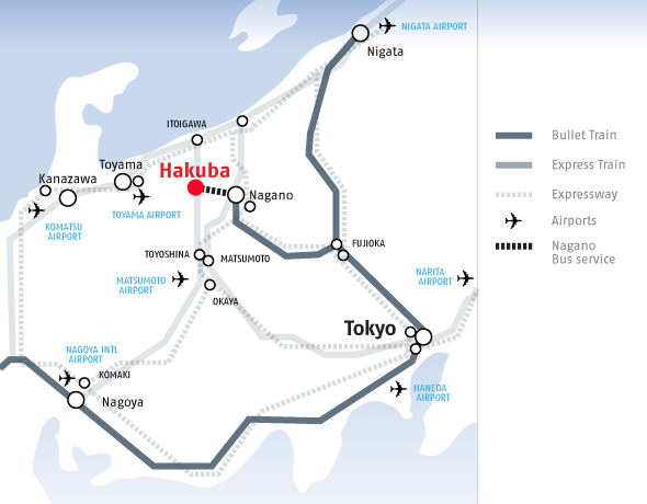 Getting to Hakuba, Japan