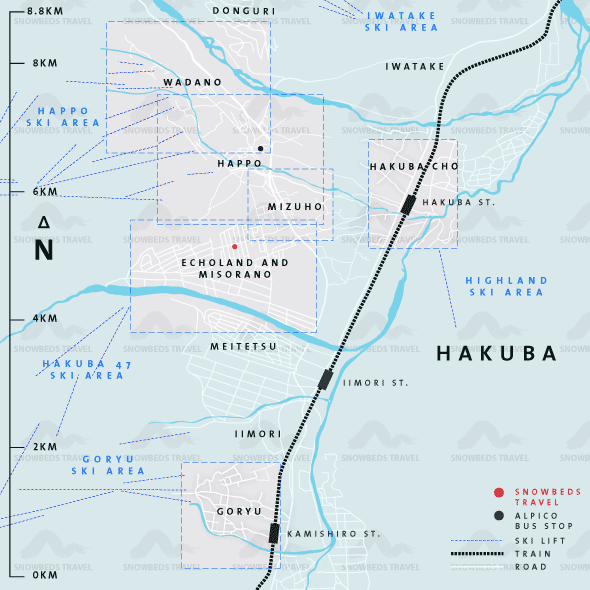 Hakuba Ski Slopes and Mountains